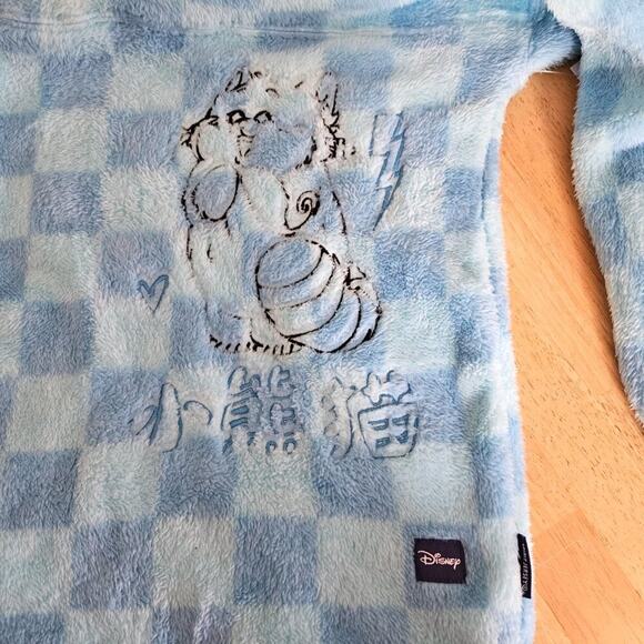 Disney Pixar Spirit Jersey Fuzzy Blue Checkered - size XXL - NWT - Picture 10 of 13
